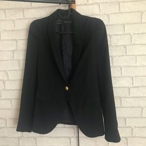 Zara one button blazer